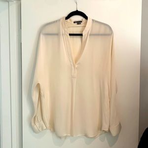 Vince Silk Blouse cream color